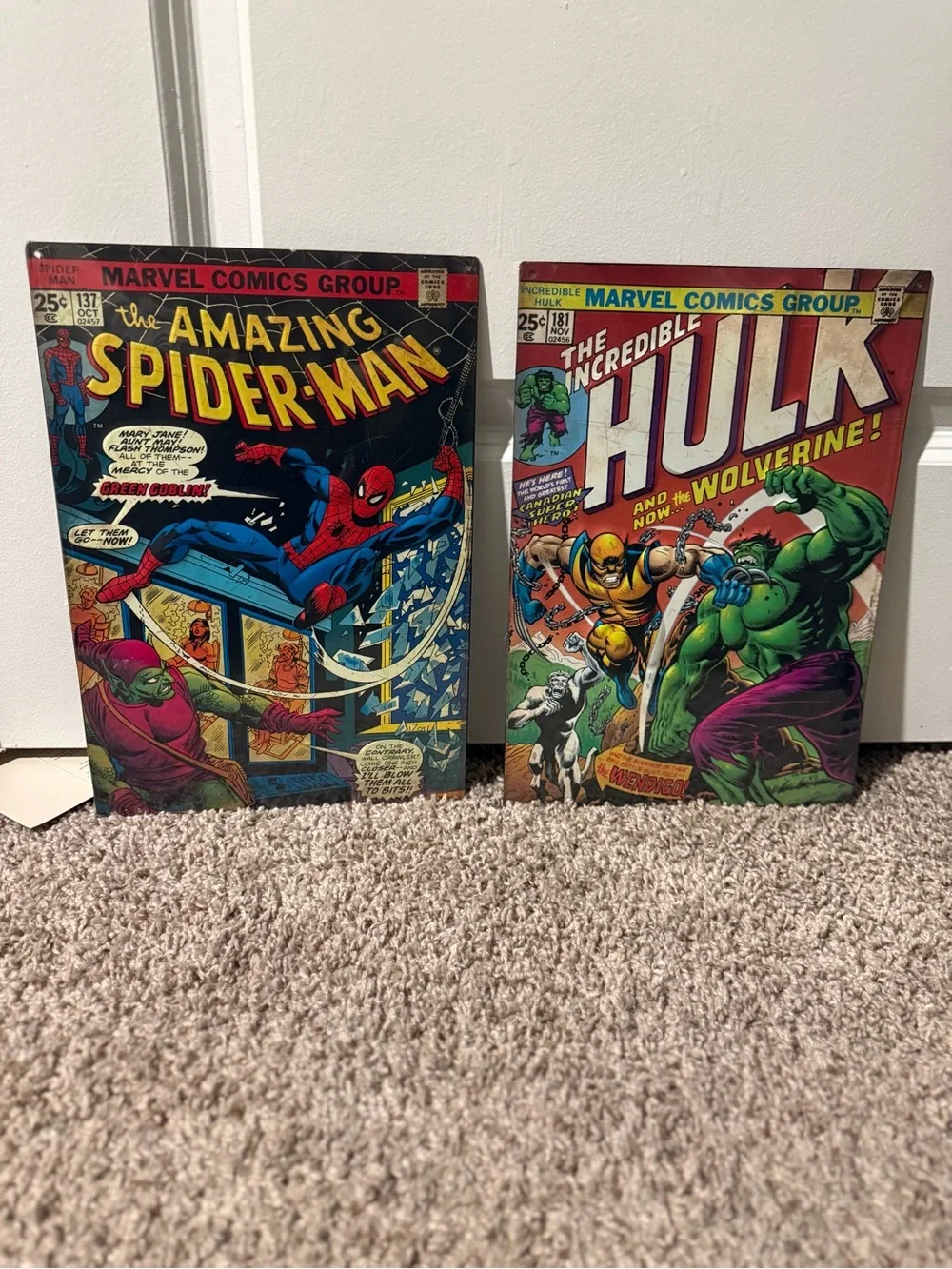 Marvel Spider-Man Metal Wall Art Set of 2